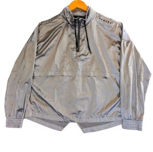 Oakley M 1/4 Zip Nylon Windbreaker Women's Medium Anorack Performance Fit